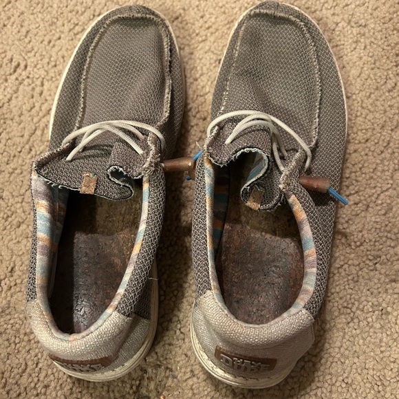 Hey Dude Men's Textured Brown Loafers - Picture 2 of 5